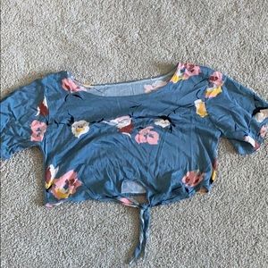 floral crop top